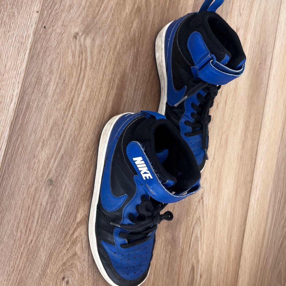 Nike Blue and Black High-Top Sneakers